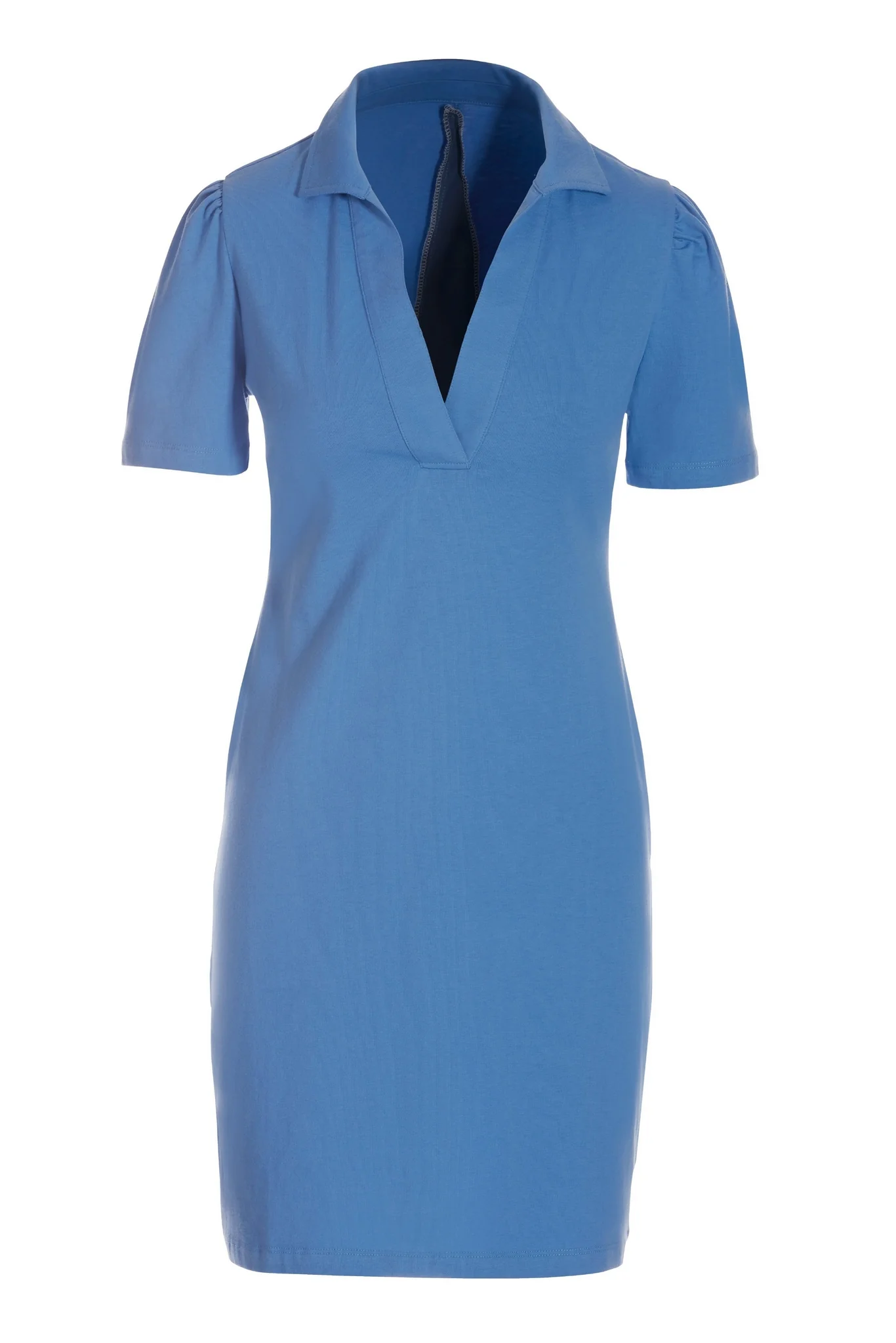 Casual Polo Dress Marina Blue - Futureuc