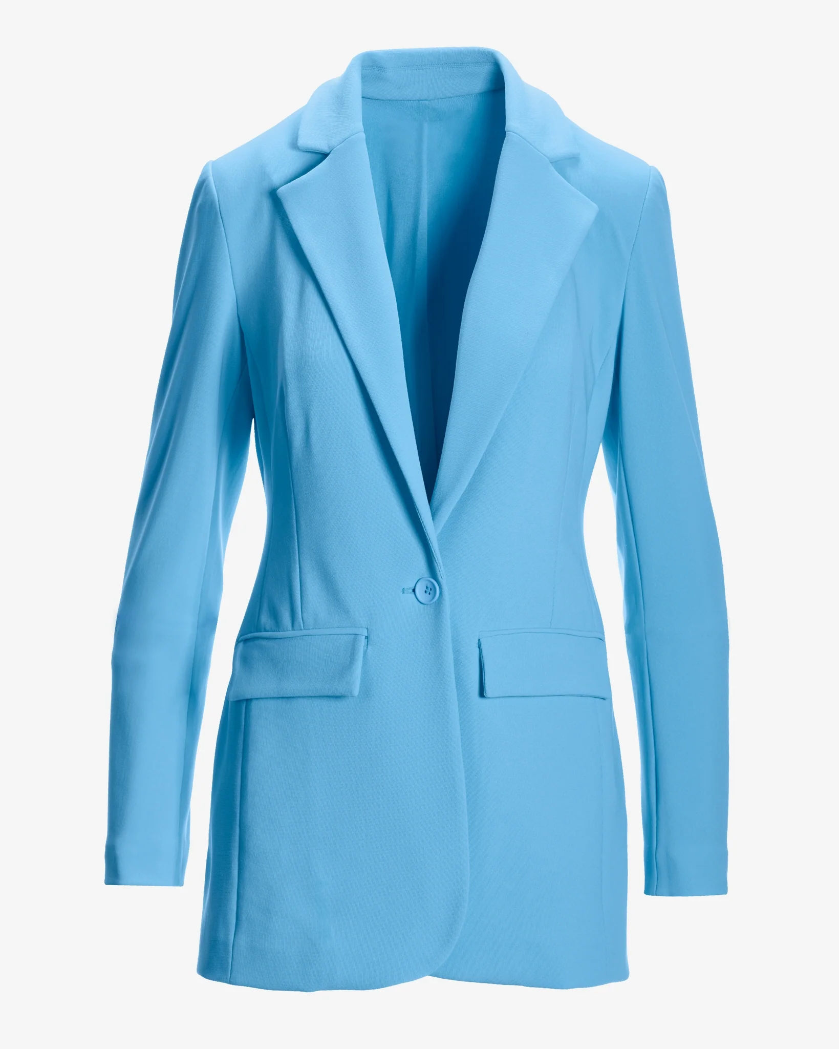 Beyond Travel Classic Boyfriend Blazer Powder Blue - Futureuc