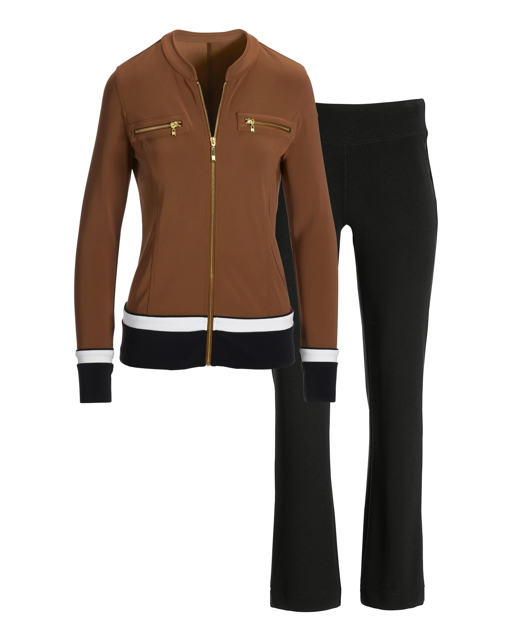 Beyond Travel Colorblock Chic Zipper Set Dachshund/Jet Black - Futureuc