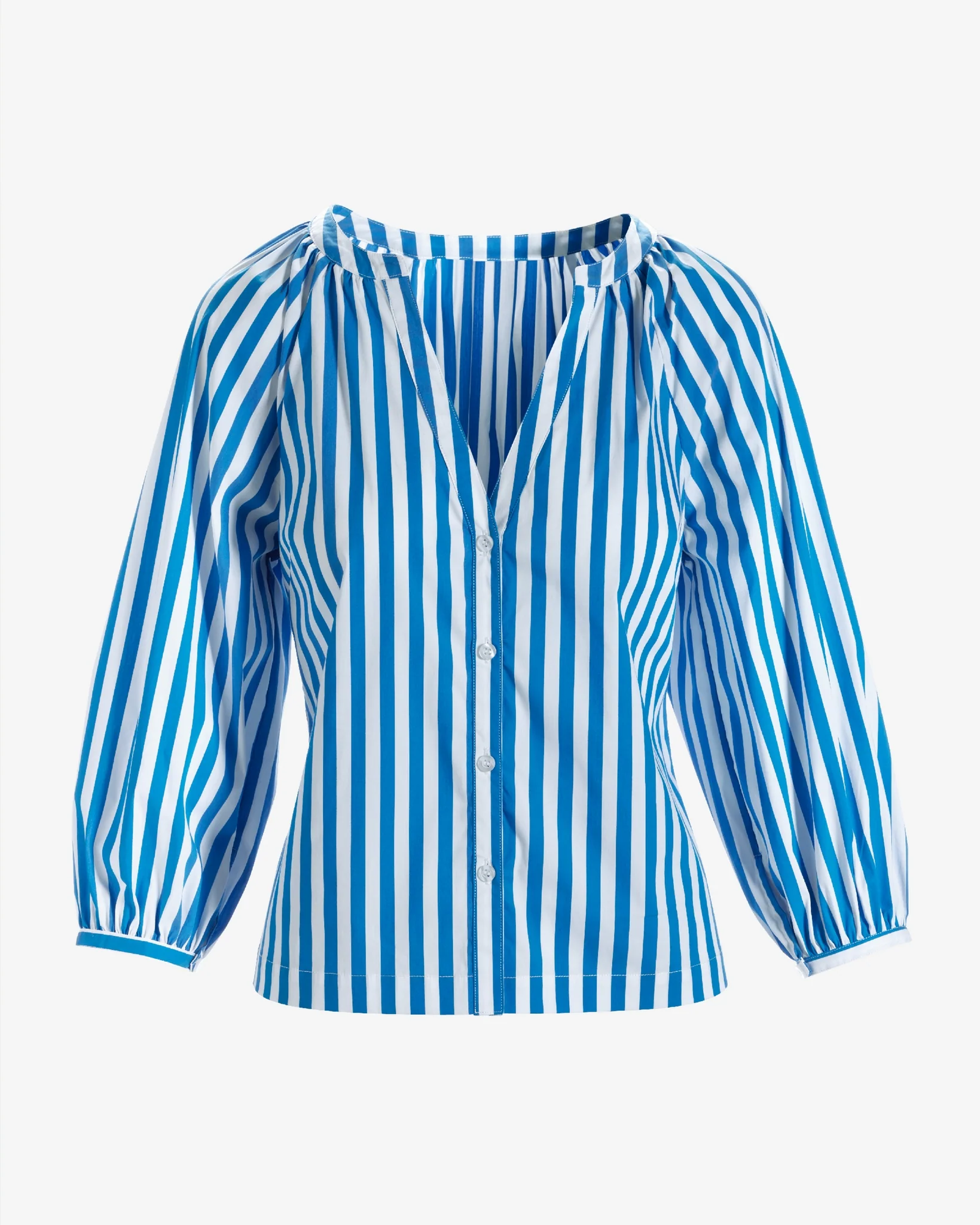 Brooke Stripe Shirt Blue Multi - Futureuc
