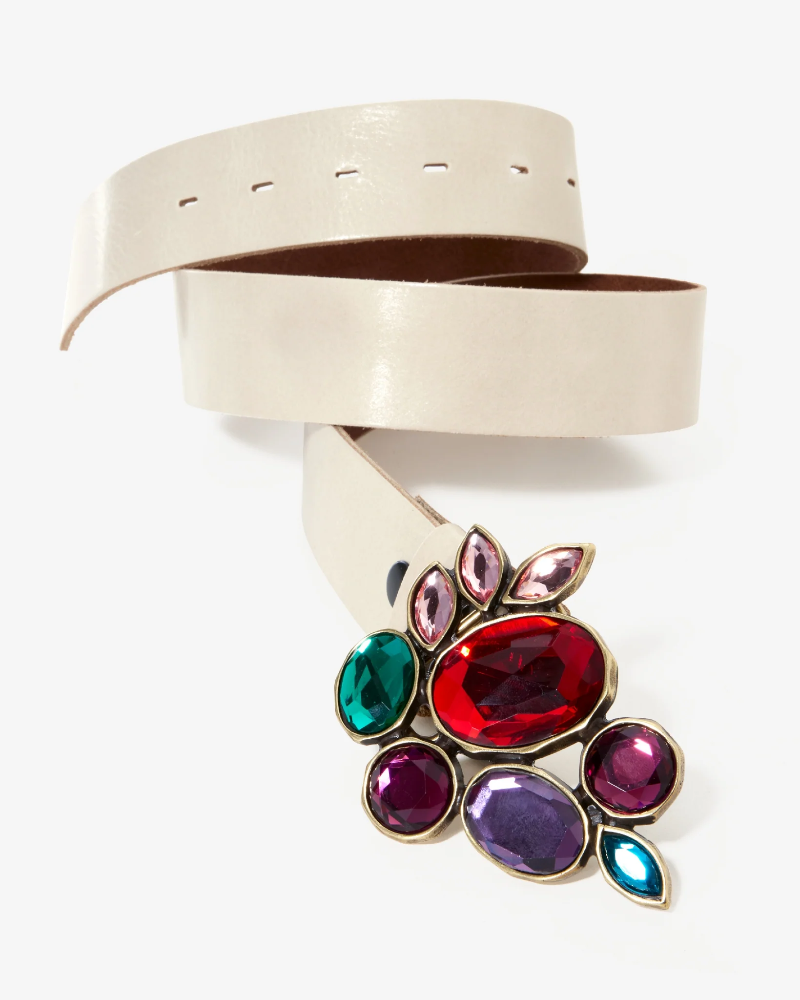 Bright Stones Buckle Belt Multi - Futureuc