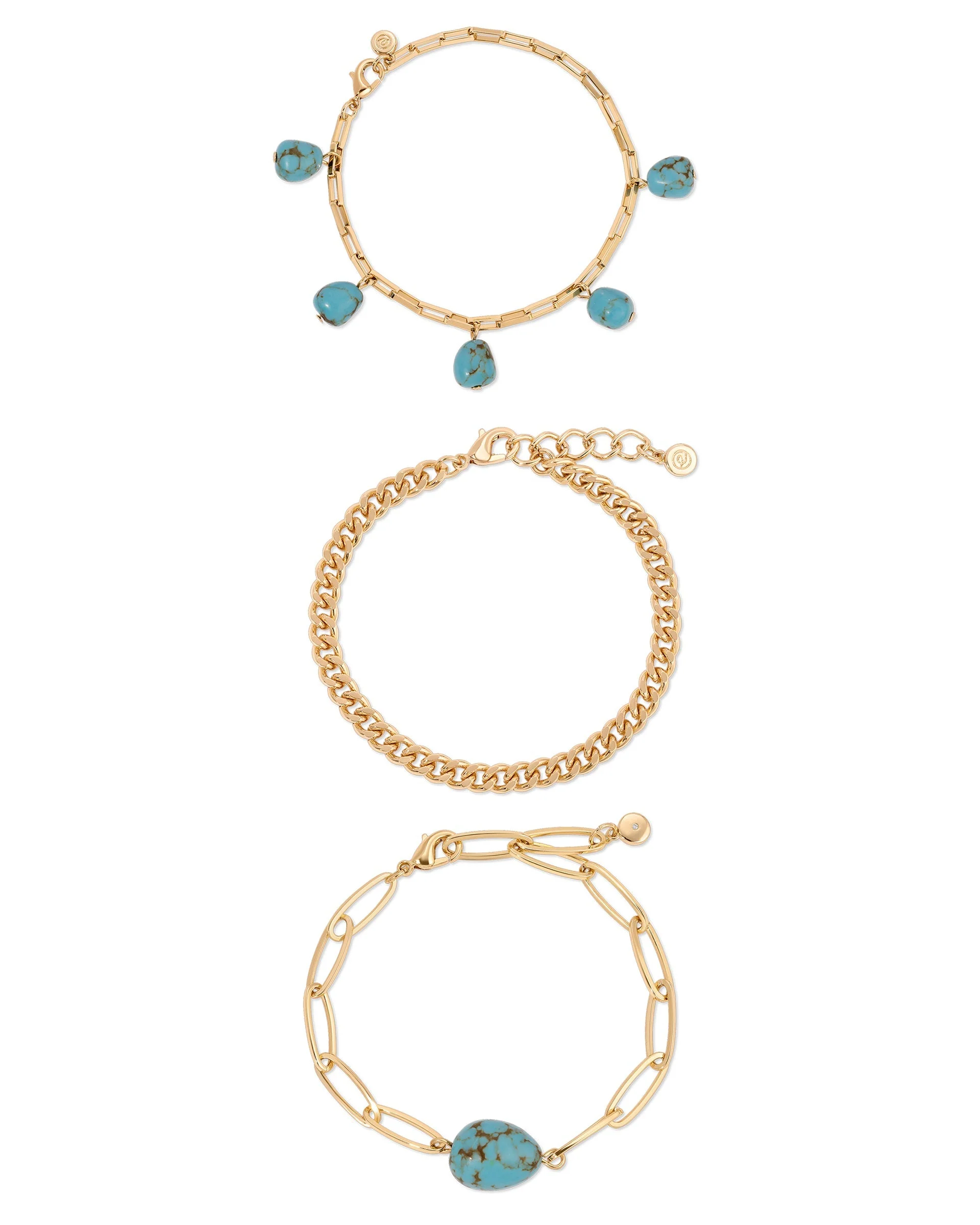 Turquoise Nugget Bracelet Set - Futureuc