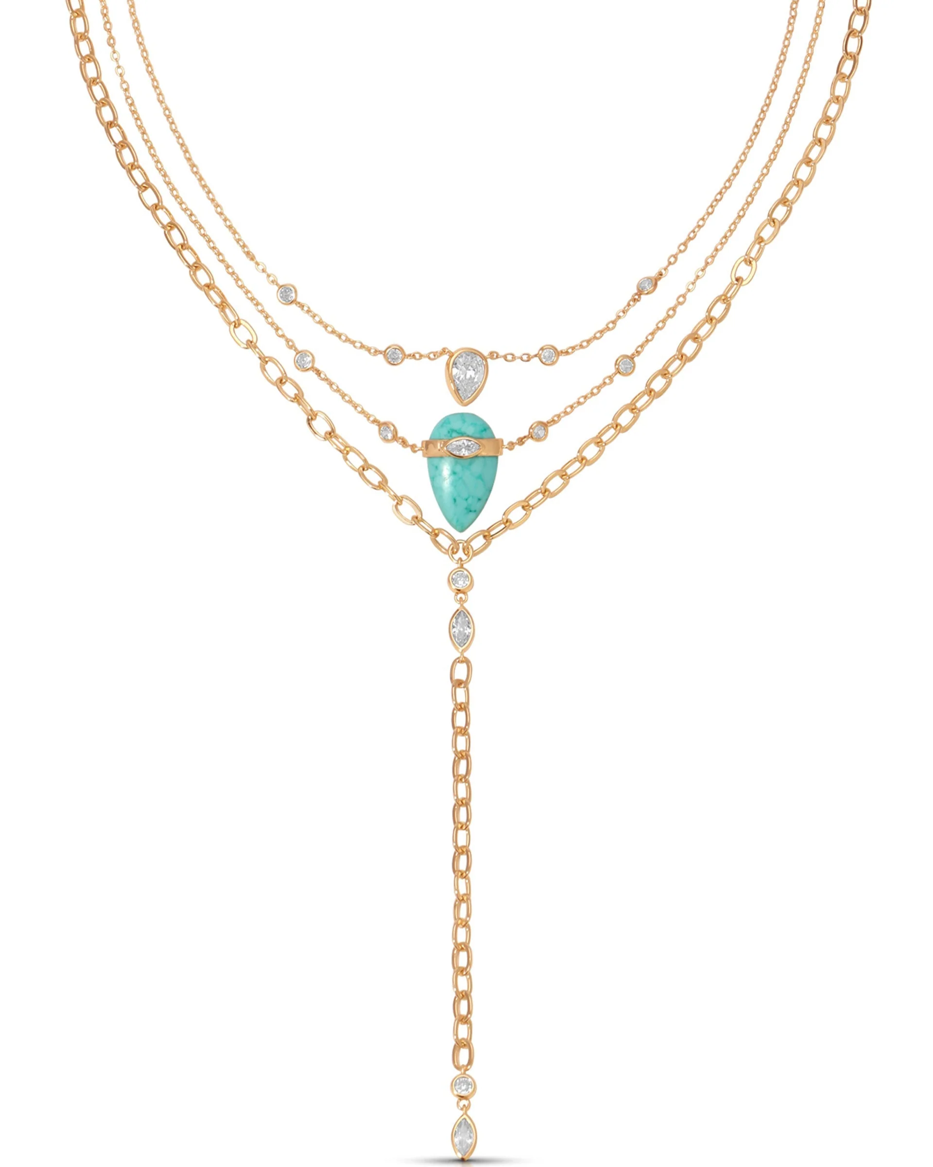 Turquoise Solstice Layered Necklace - Futureuc