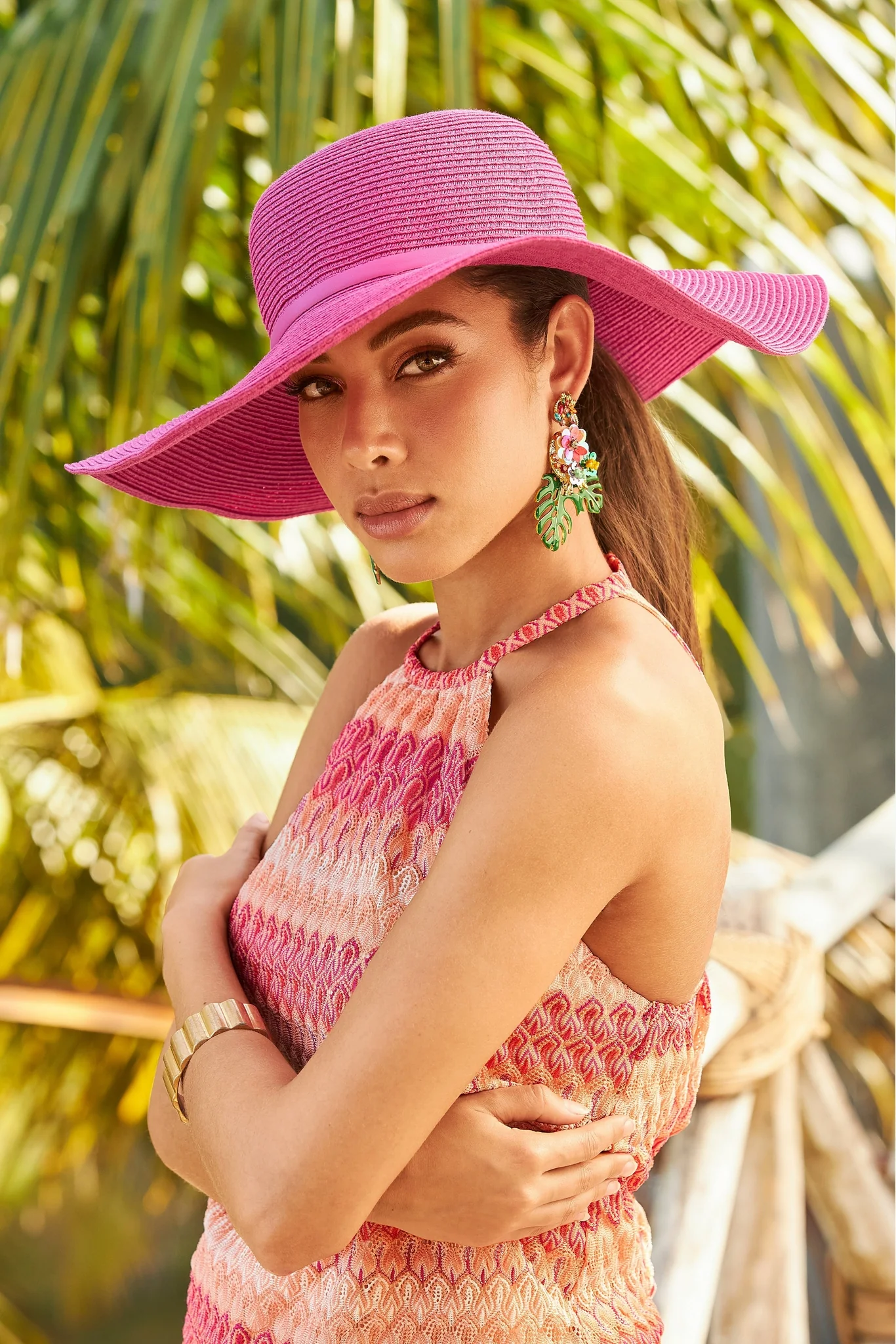 Beaded Tropical Earrings Multi - Futureuc