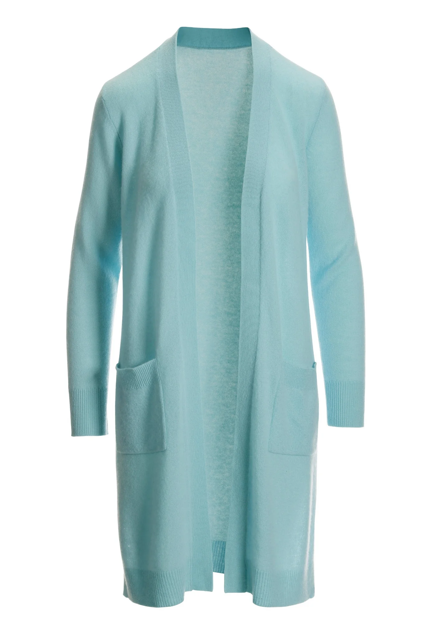 Cashmere Long Cardigan Aqua - Futureuc