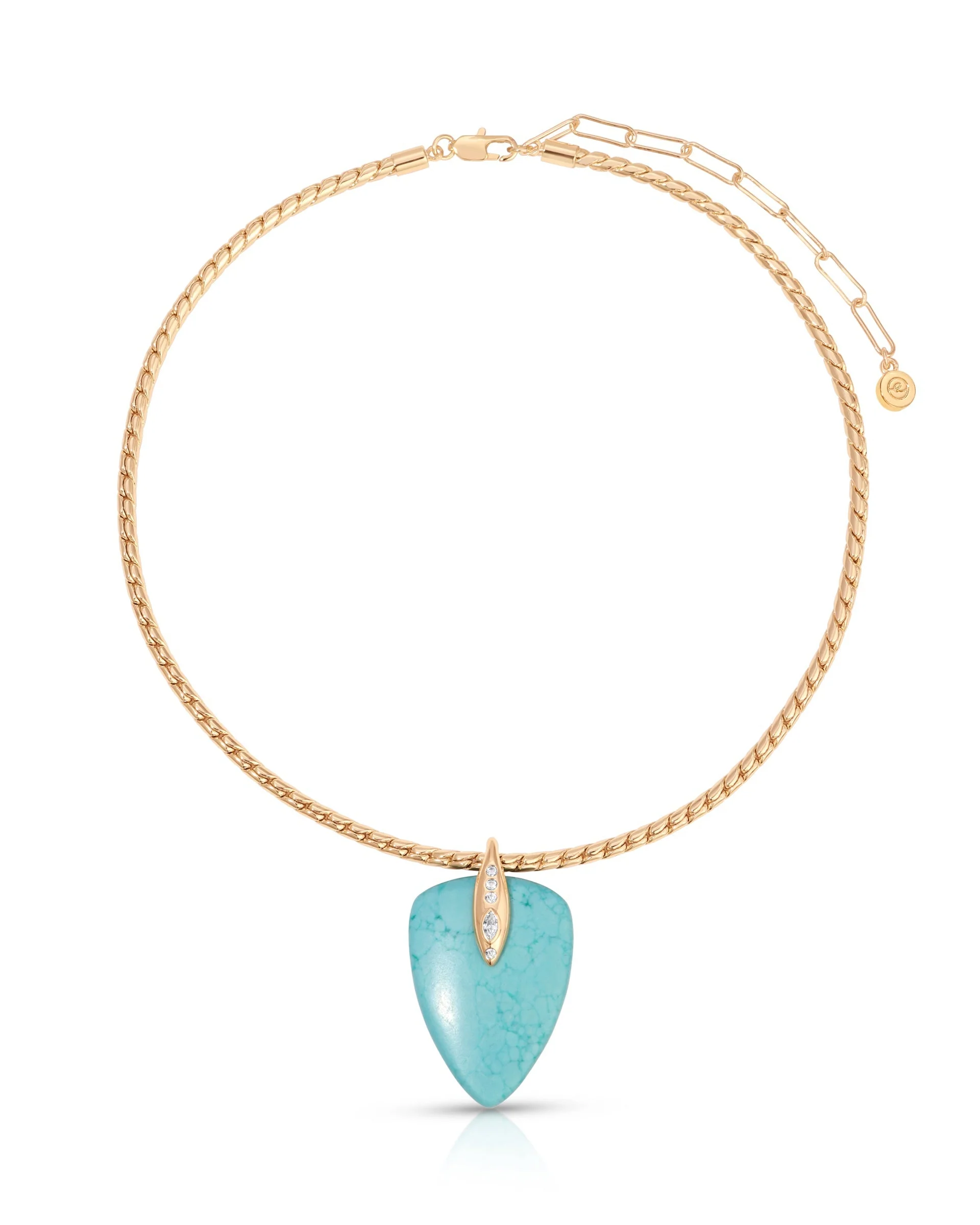 Turquoise Solstice Pendant Choker - Futureuc