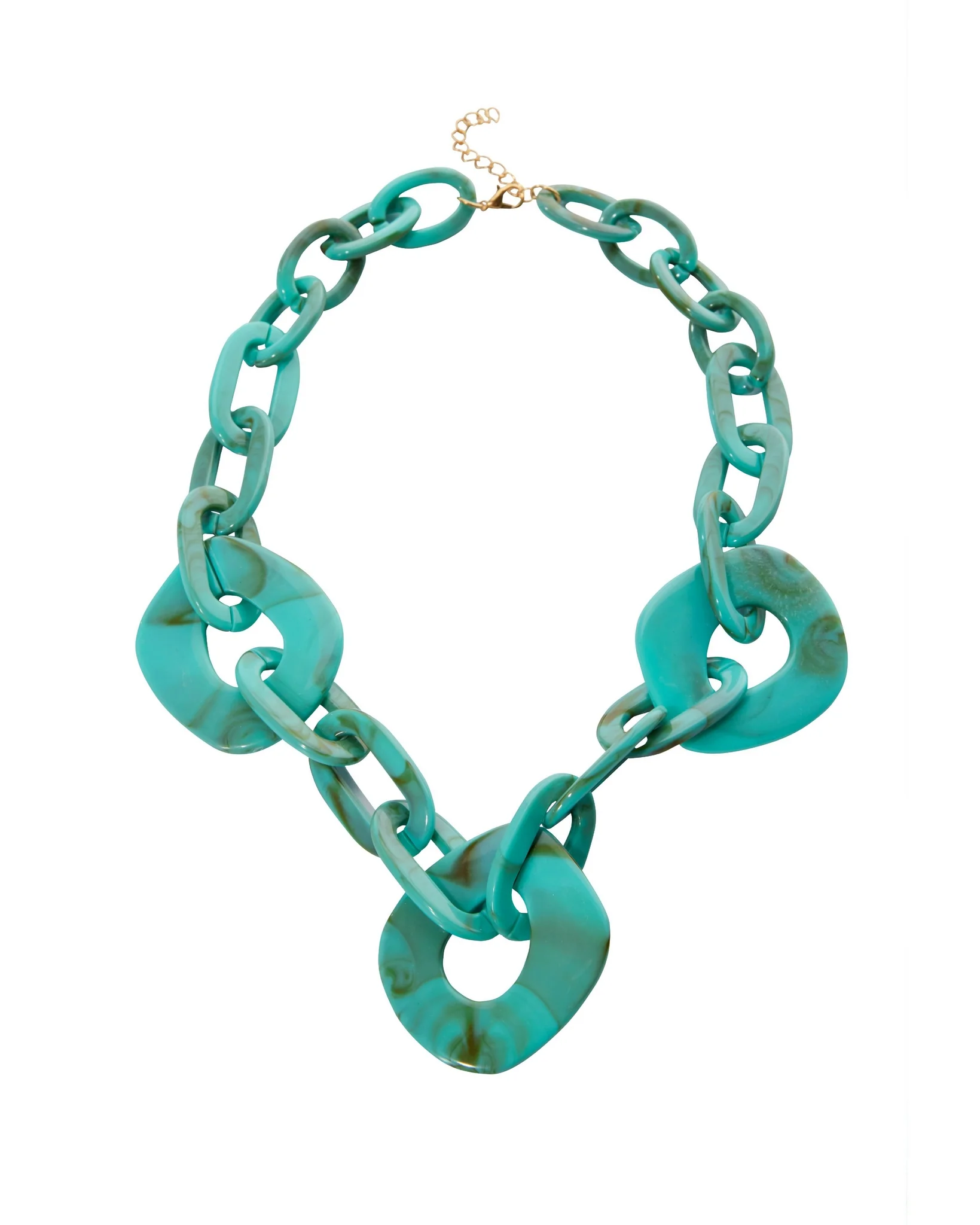 Turquoise Chain Link Necklace Turquoise - Futureuc