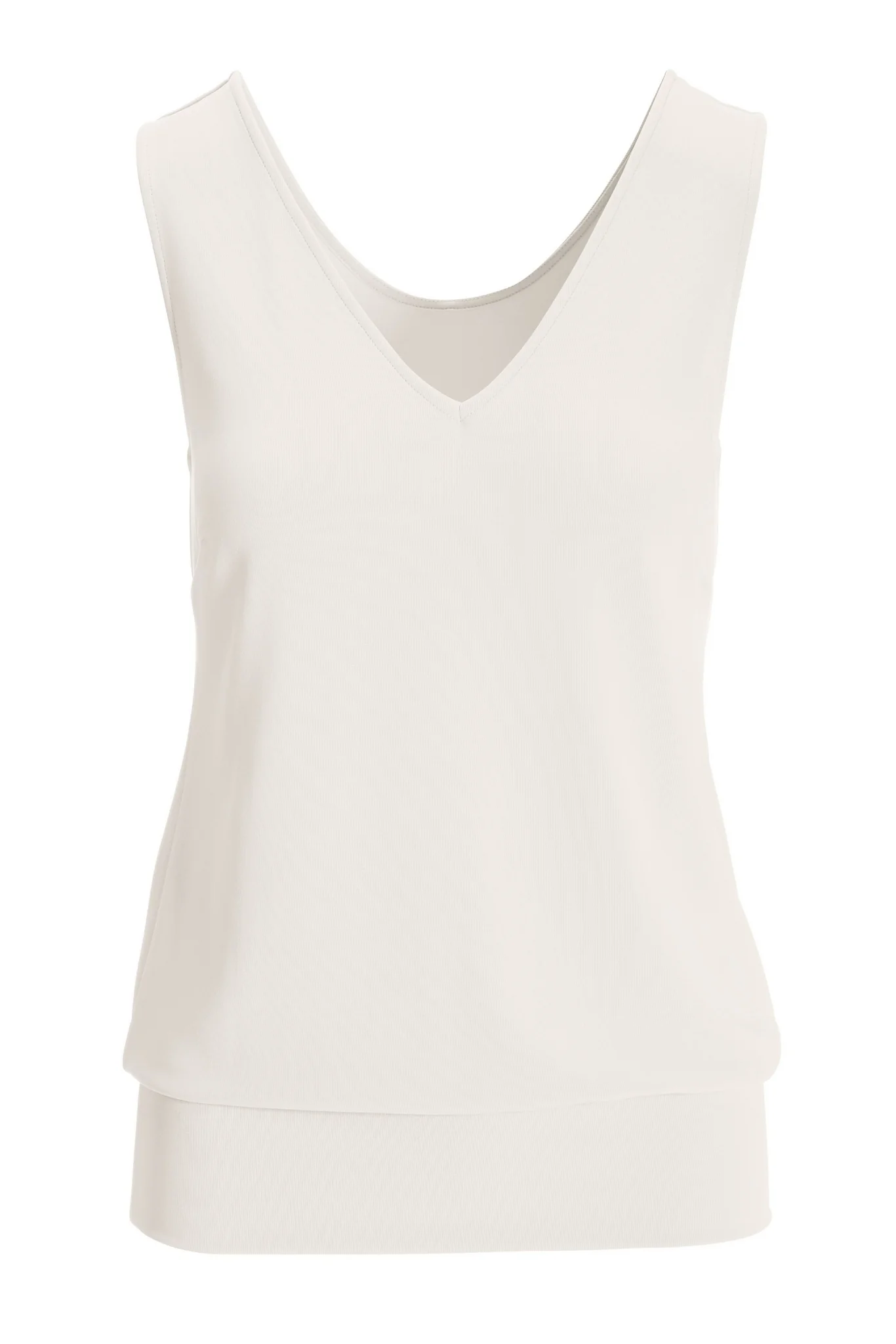 Beyond Travel Sleeveless Blouson Top Ivory Coast - Futureuc