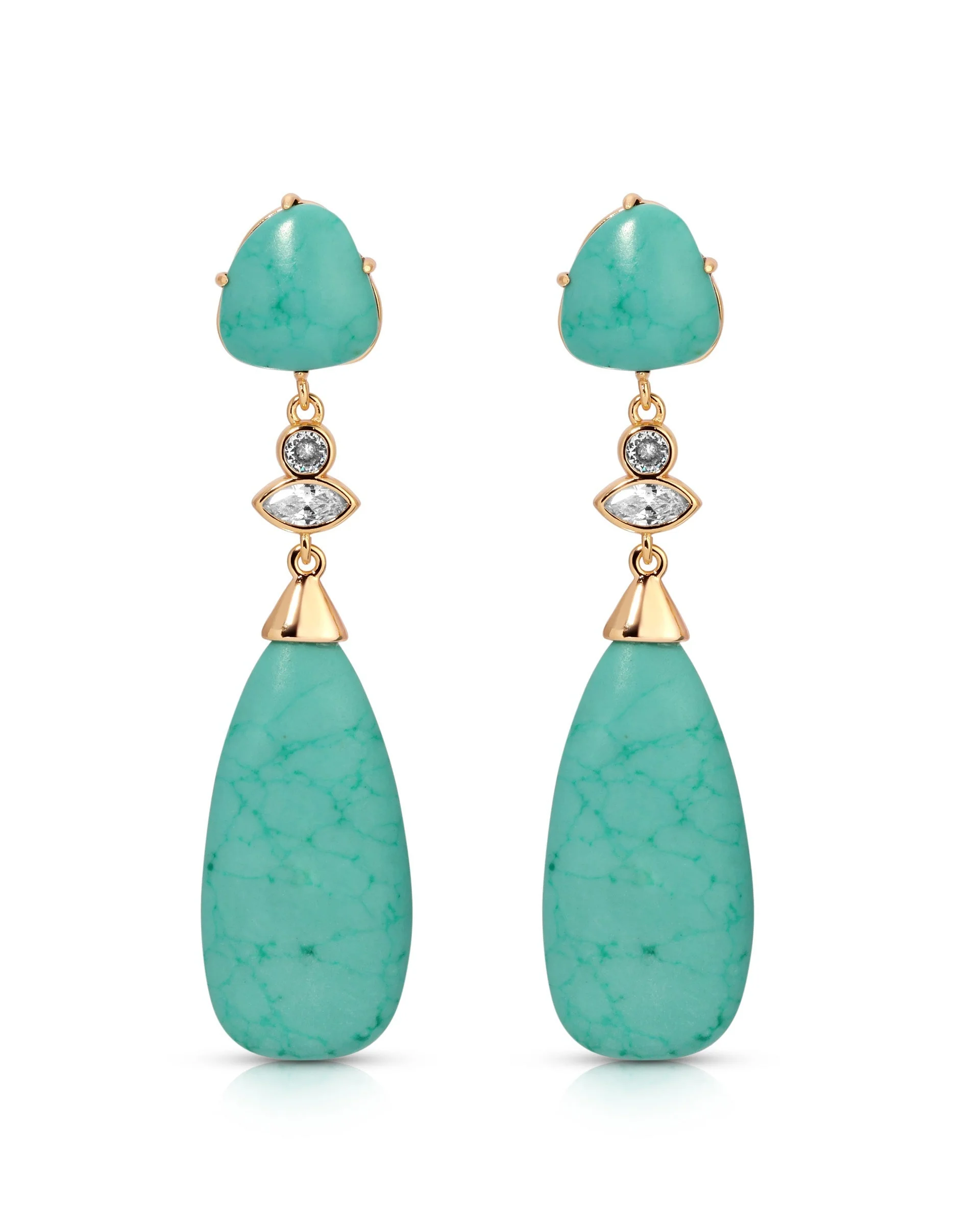 Turquoise Solstice Drop Earrings - Futureuc