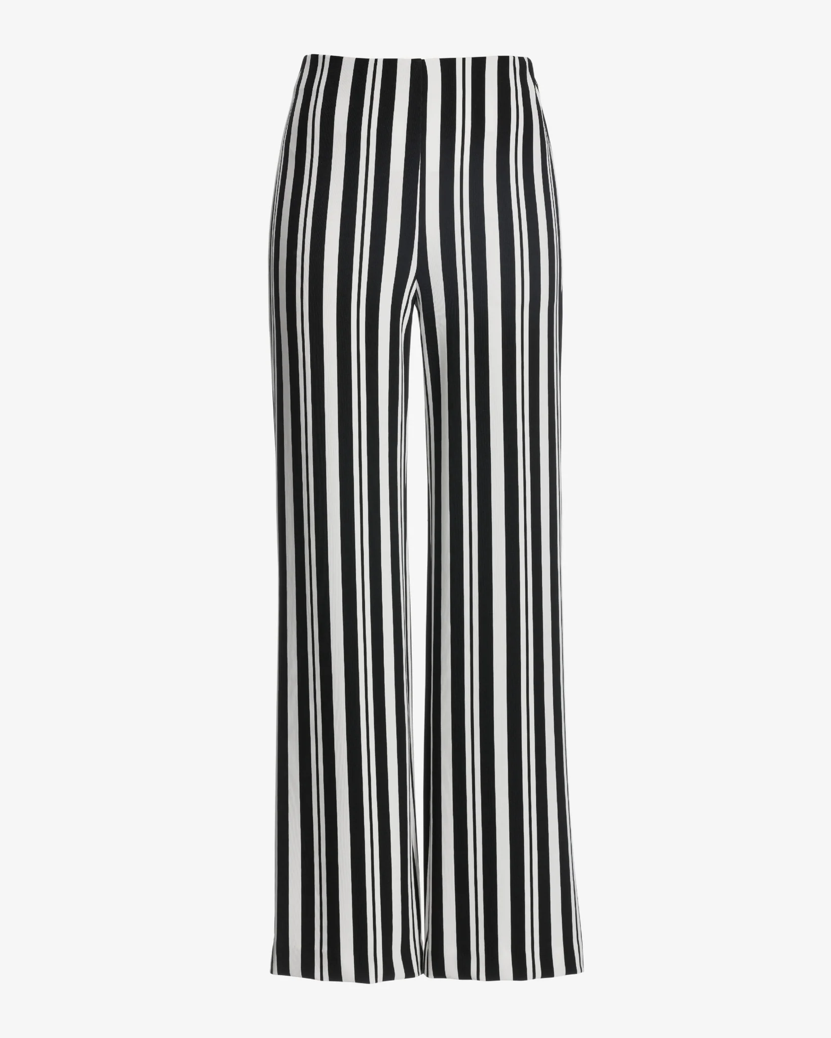 Beyond Travel Black Stripe High Rise Palazzo Pant Black/White - Futureuc