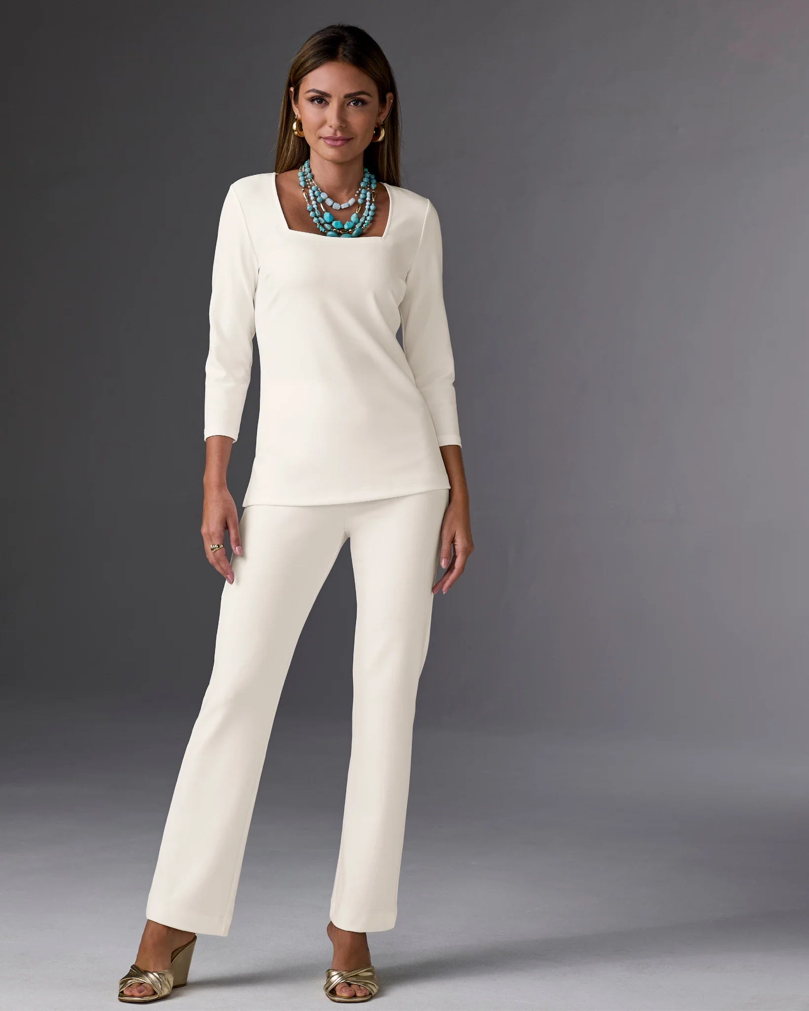 Beyond Travel High Rise Pant Ivory Coast - Futureuc