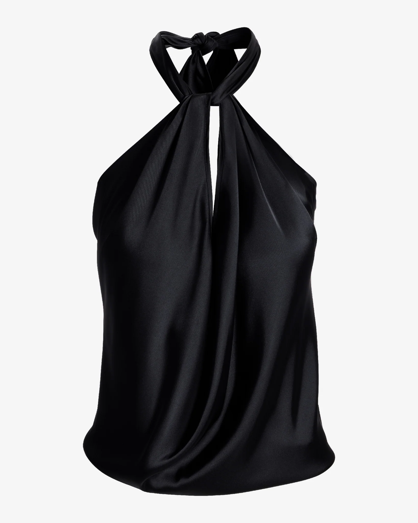 Bella Versatile Charmeuse Blouse Black - Futureuc