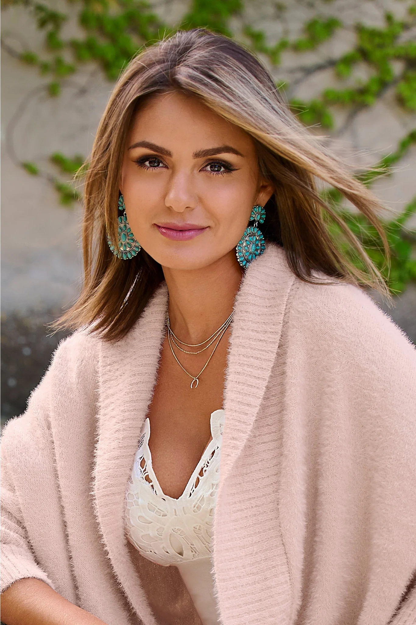 Turquoise Statement Earrings Blue Multi - Futureuc