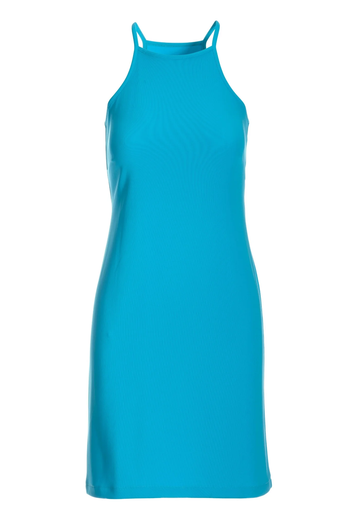 Beyond Travel High Neck Short Dress Splash Blue - Futureuc